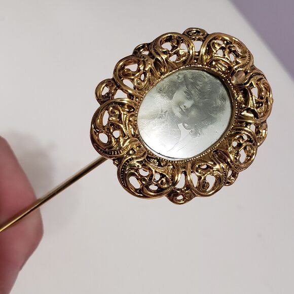 Gold Tone Book Marker / Letter Opener w/ Picture Frame 5" - Picture 9 of 10